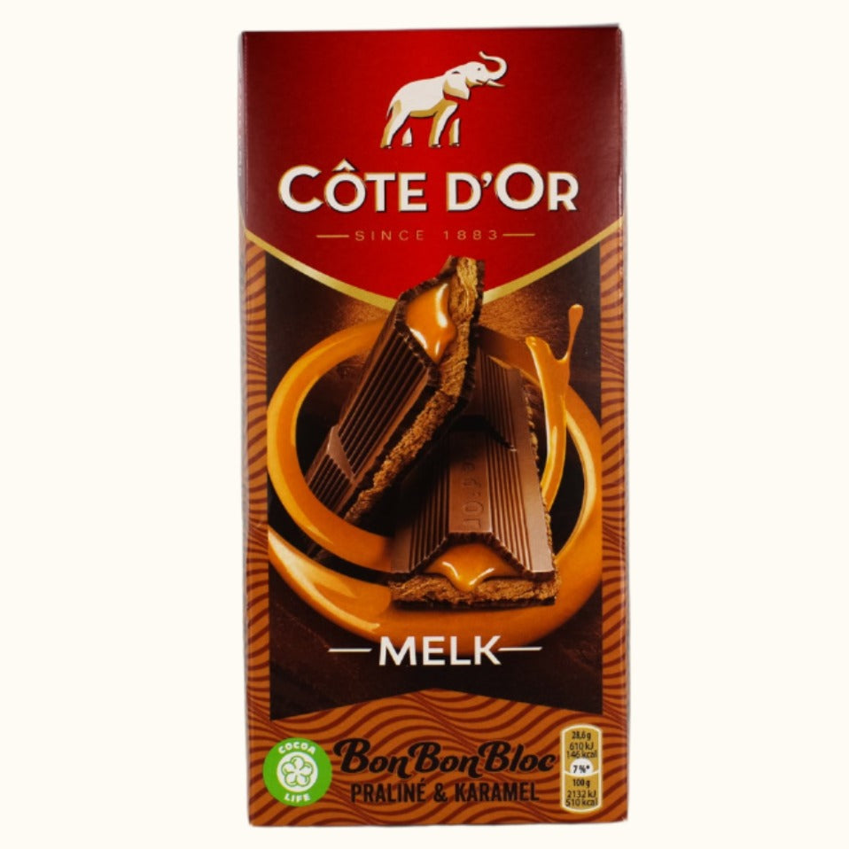 Côte D'or Bon Bon Bloc Lait Praliné Et Caramel