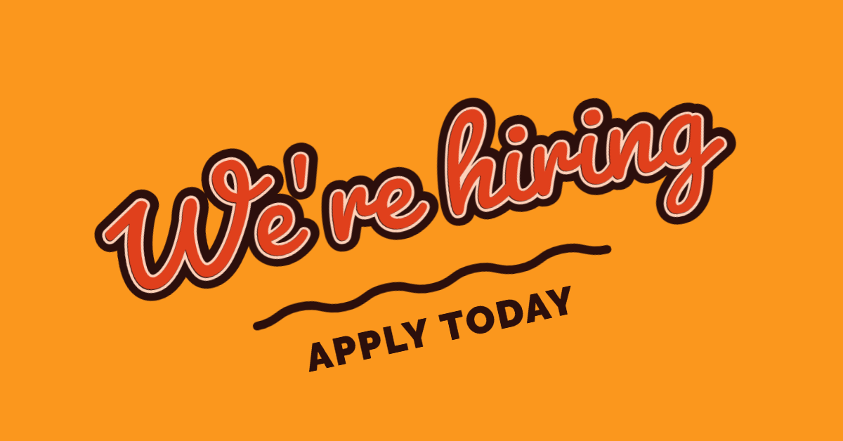 WE ARE HIRING!
