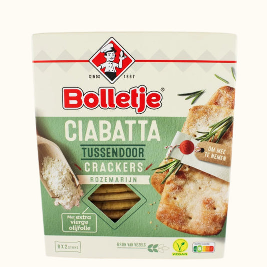 Bolletje Ciabatta Crackers Rosemary 16st 190g