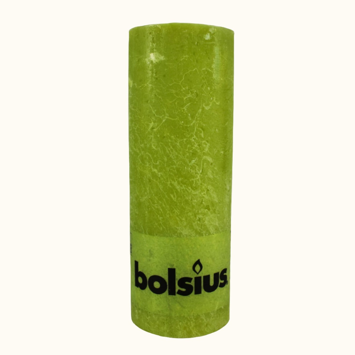 Bolsius Rustieke Kaars Rietgroen 19cm