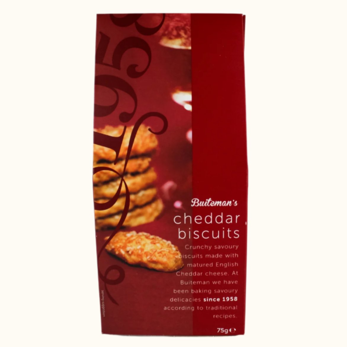 Buiteman Cheddar Cheese Biscuit Crumbles 75g