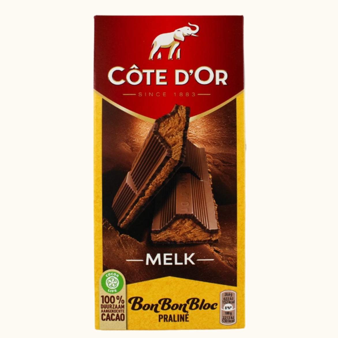 Côte D'or Bon Bon Bloc Praliné Melk 200g