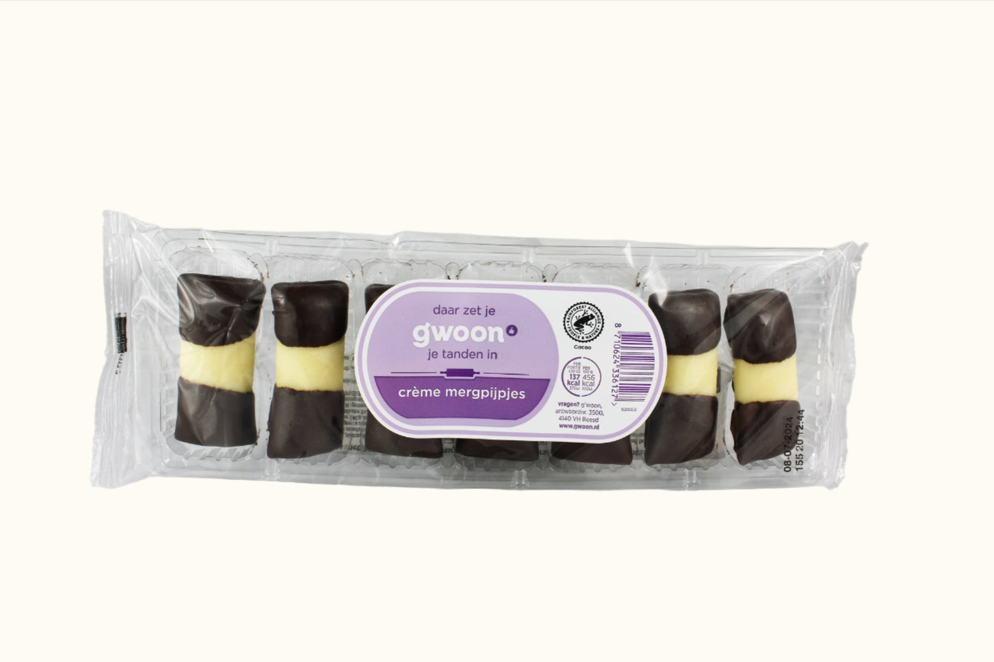 Gwoon Small Creme Battenbergs (Mergpijpjes) 210g