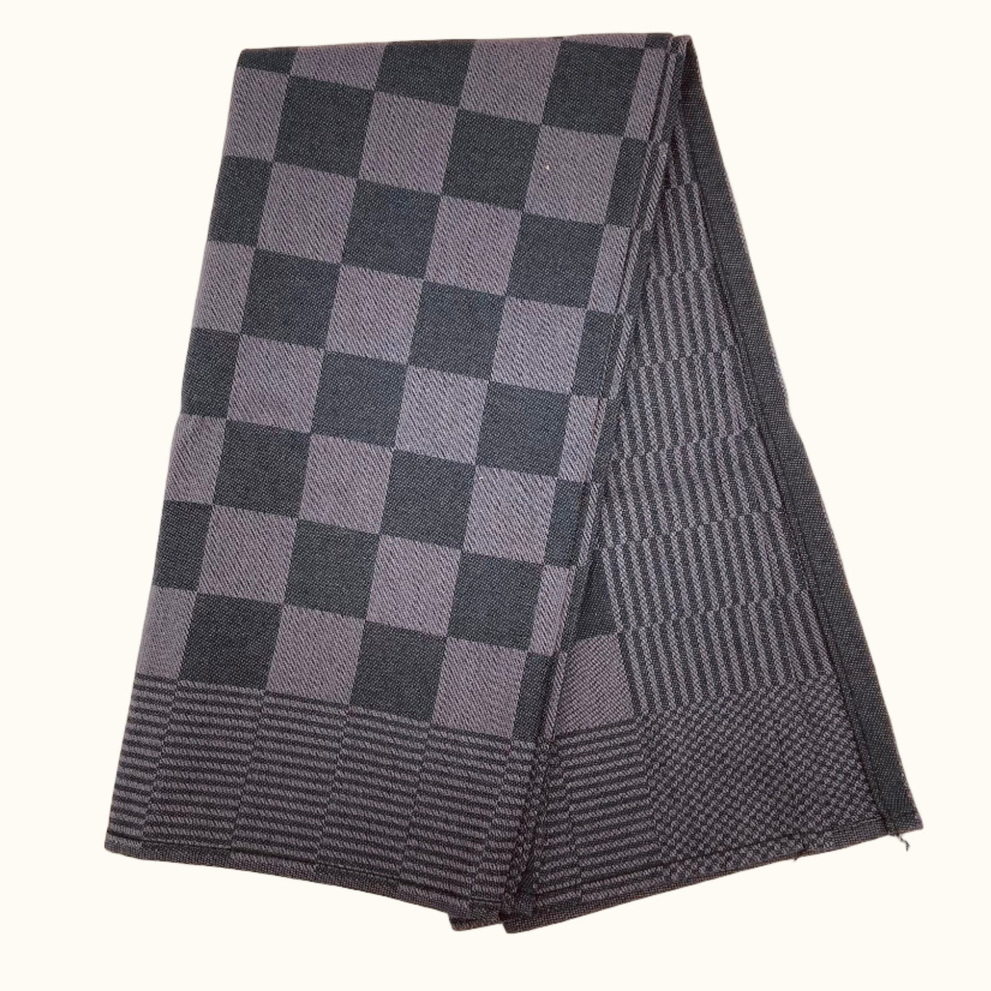 DDDDD ZW/Bont Taupe Keukendoek 50x55cm