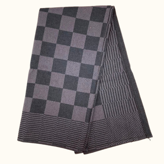 DDDDD ZW/Bont Taupe Keukendoek 50x55cm