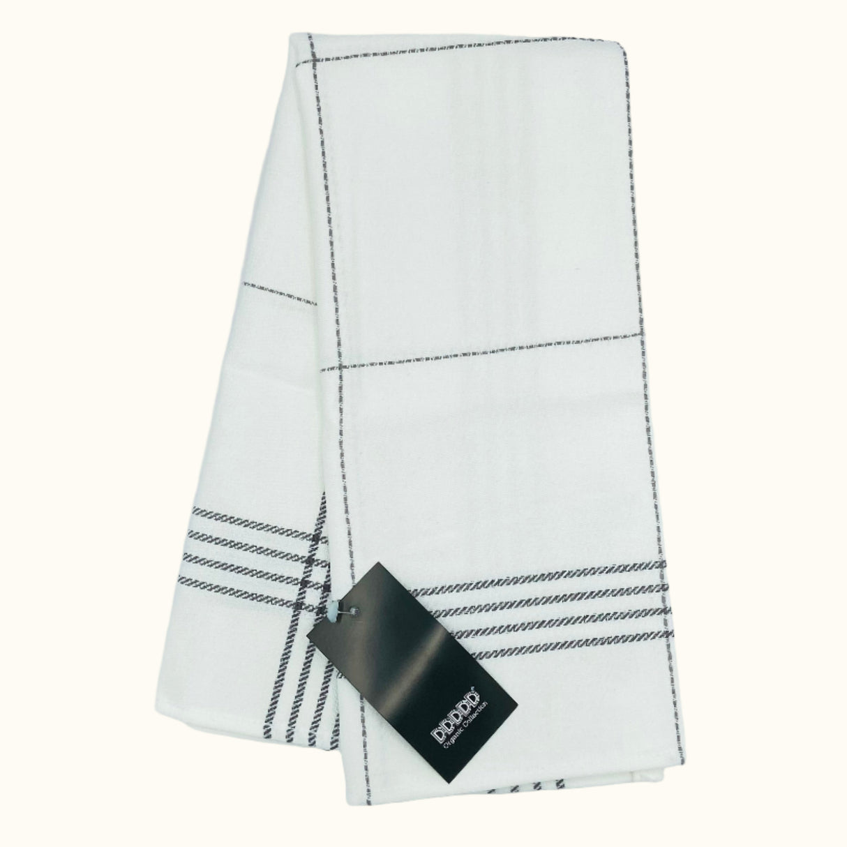DDDDD Morvan White Tea Towel 60x65cm