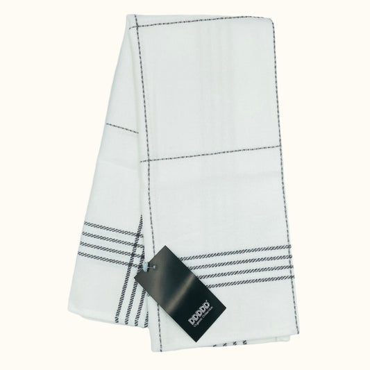 DDDDD ZW/Bont Taupe Keukendoek 50x55cm