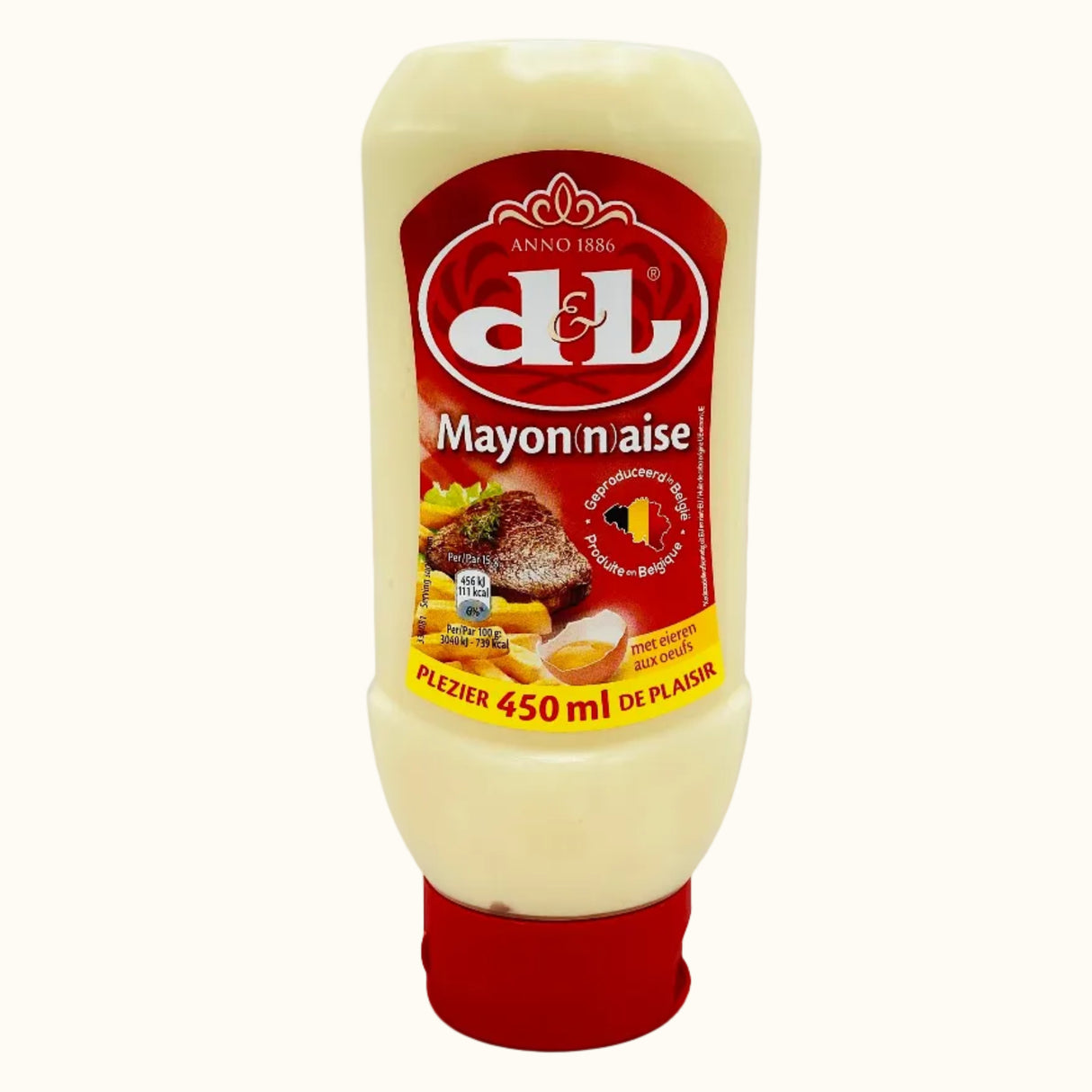 Mayonnaise Devos Lemmens aux œufs 450 ml