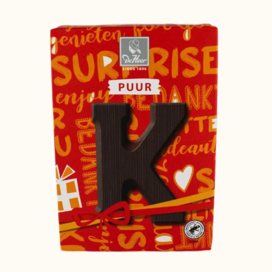 De Heer Chocolate Letters 65g (Milk, Dark or White)