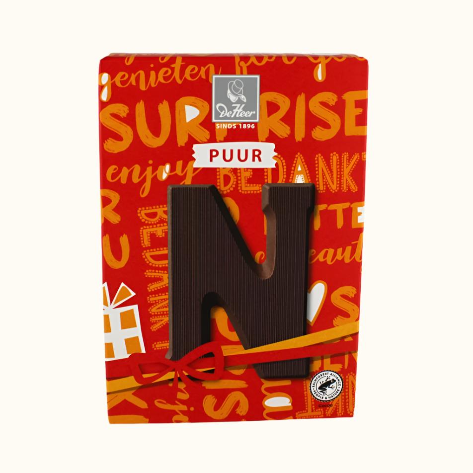 De Heer Chocolate Letters 65g (Milk, Dark or White)