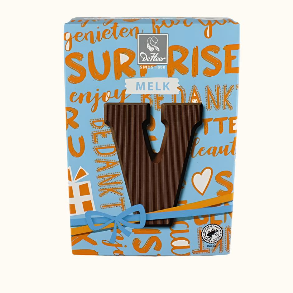 De Heer Chocolate Letters 65g (Milk, Dark or White)