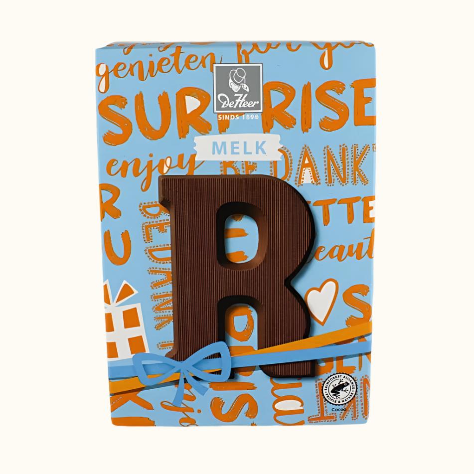 De Heer Chocolate Letters 65g (Milk, Dark or White)