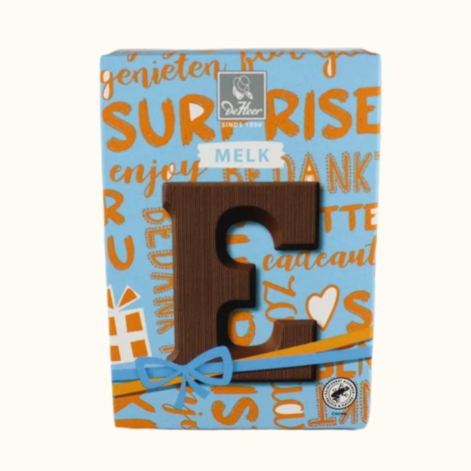 De Heer Chocolate Letters 65g (Milk, Dark or White)