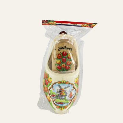 Dutch Groceries Brush and Wooden Shoe 14cm