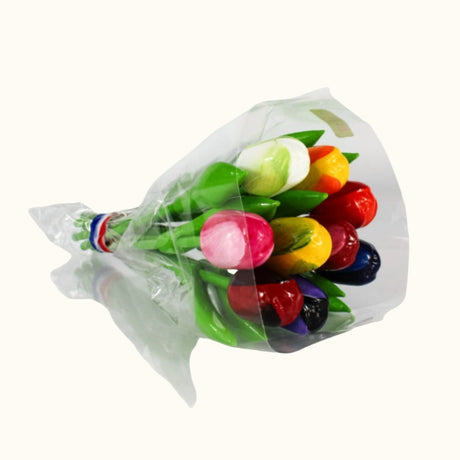 Boeket van 9 kleine tulpen (20 cm) van Dutch Groceries