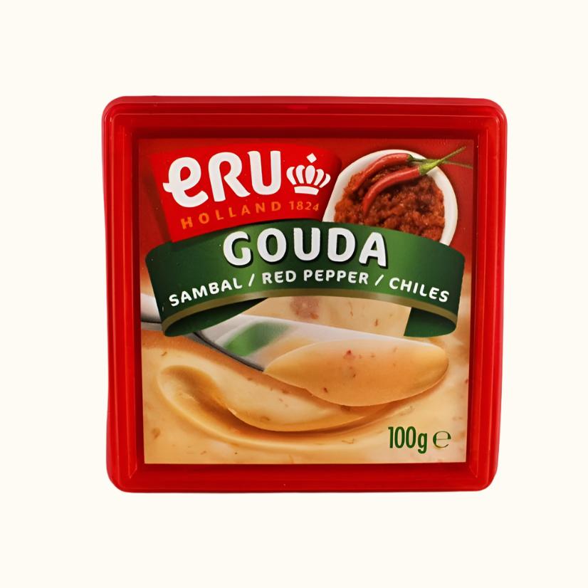 Eru Goudse Sambal (Rode Paprika) Smeerkaas 100gr