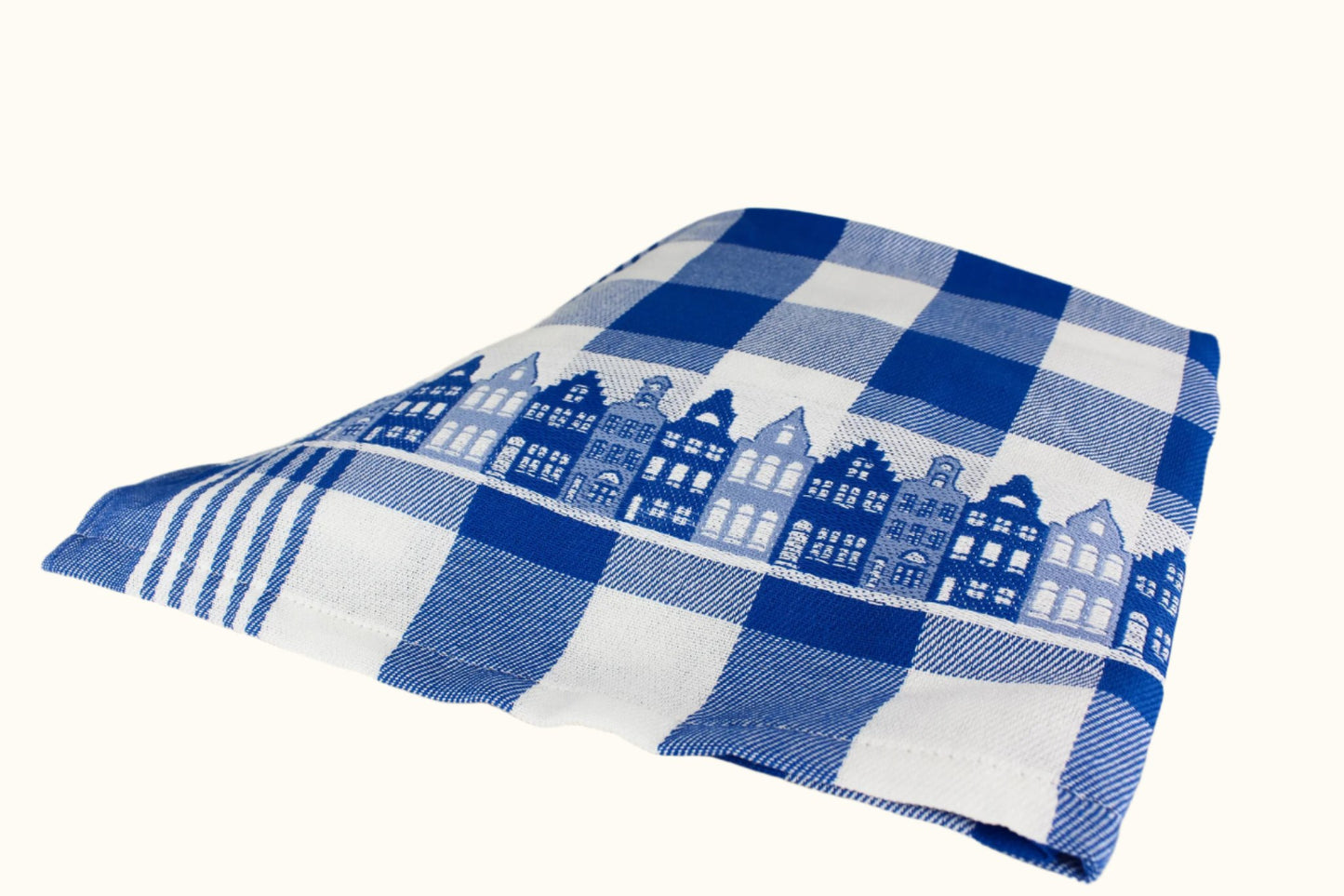 DDDDD Dutchie Tea Towel Blue Houses 65x60cm