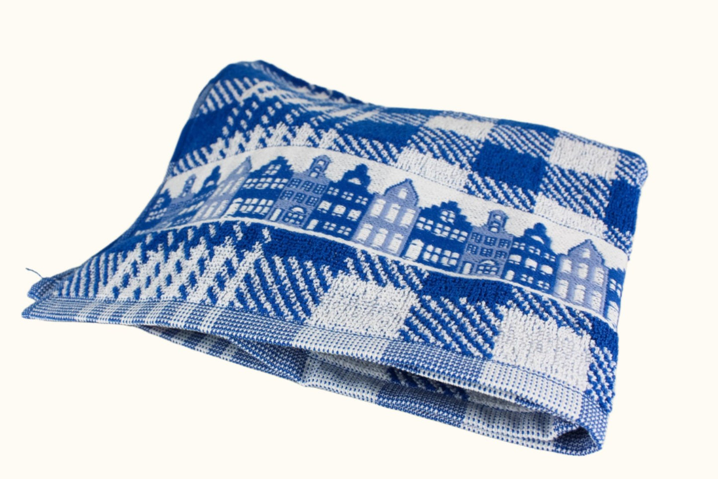 DDDDD Dutchie Kitchen Towel Blue Houses 50x55cm