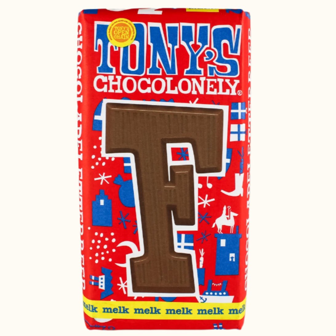 Tony's Chocolonely Chocolade Letters Melk (QXYZ)