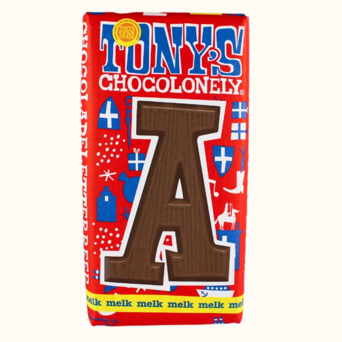 Lait de lettres au chocolat Tony's Chocolonely (QXYZ)