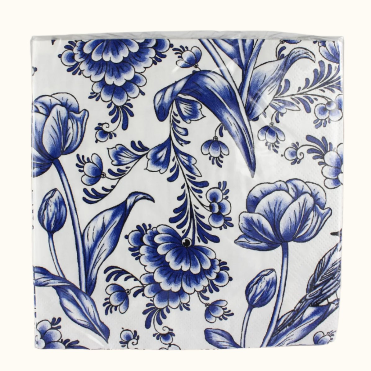 Napkin Flower Delft Blue