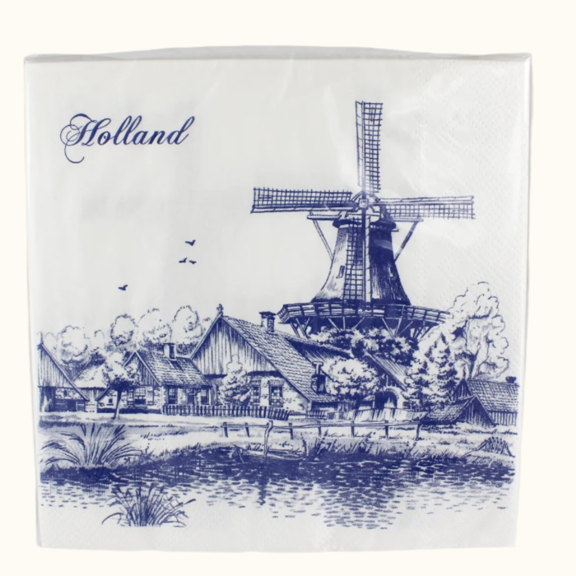 Napkin Windmill Blue Classic