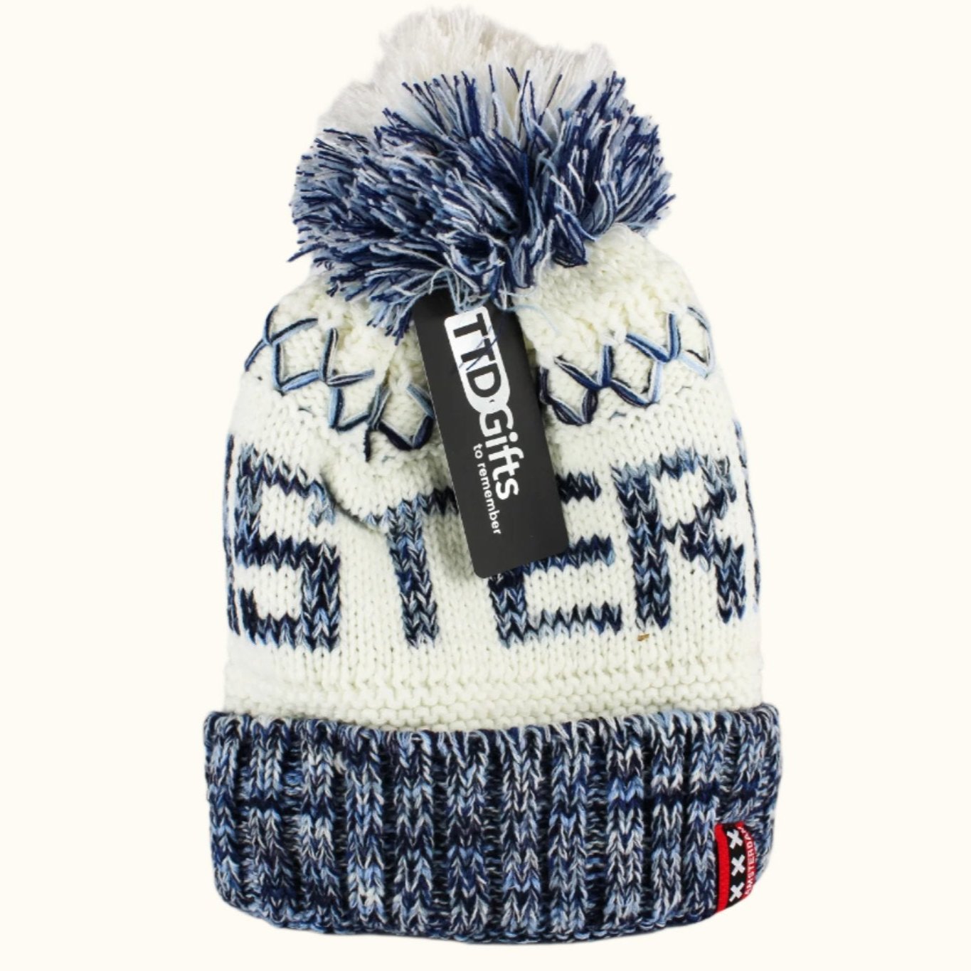 Pom Hat Jax Blue