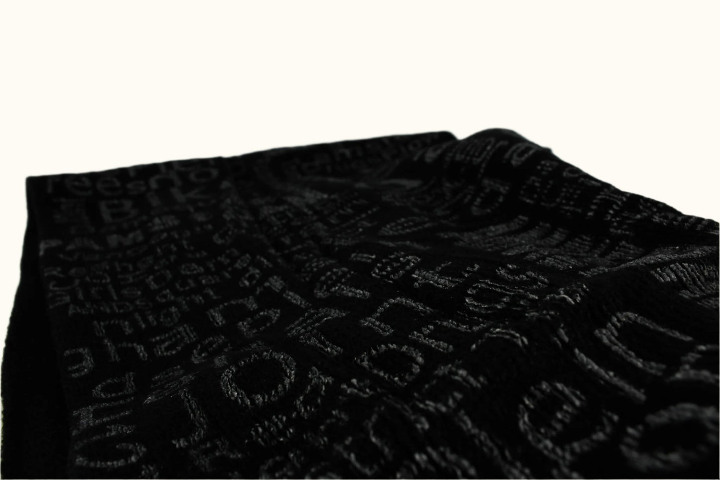 Scarf Text Amsterdam Black