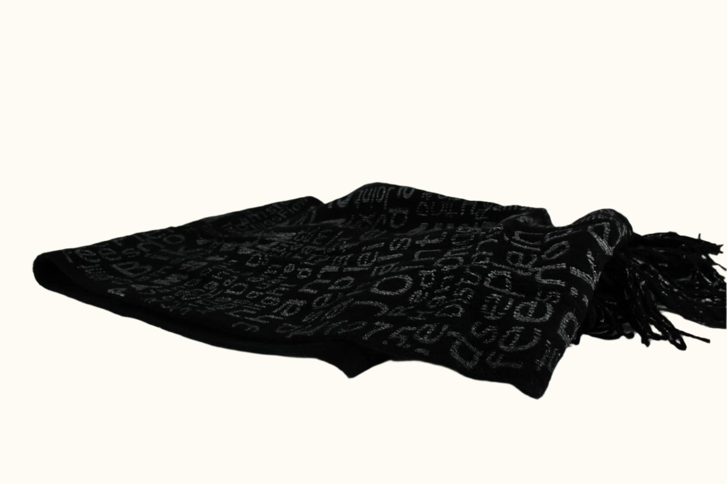 Scarf Text Amsterdam Black