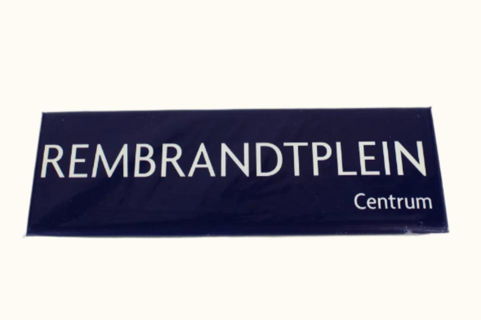 Magneet Amsterdam Straatnaambord Rembrandtplein