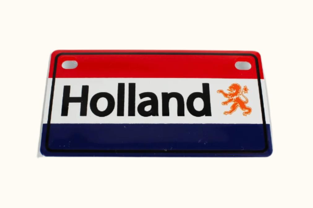 Magnet License Plate Holland Metal