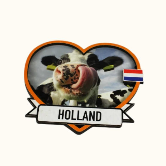 Magnet 3D Holland Heart Cow