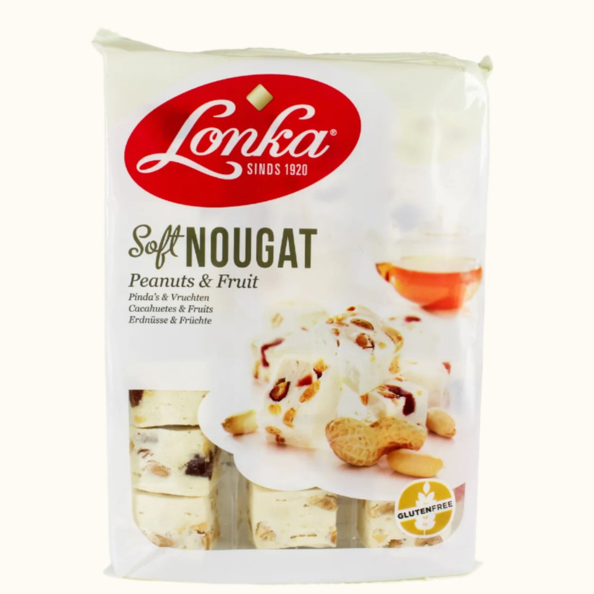 Lonka Nougat Peanuts & Fruit 220g