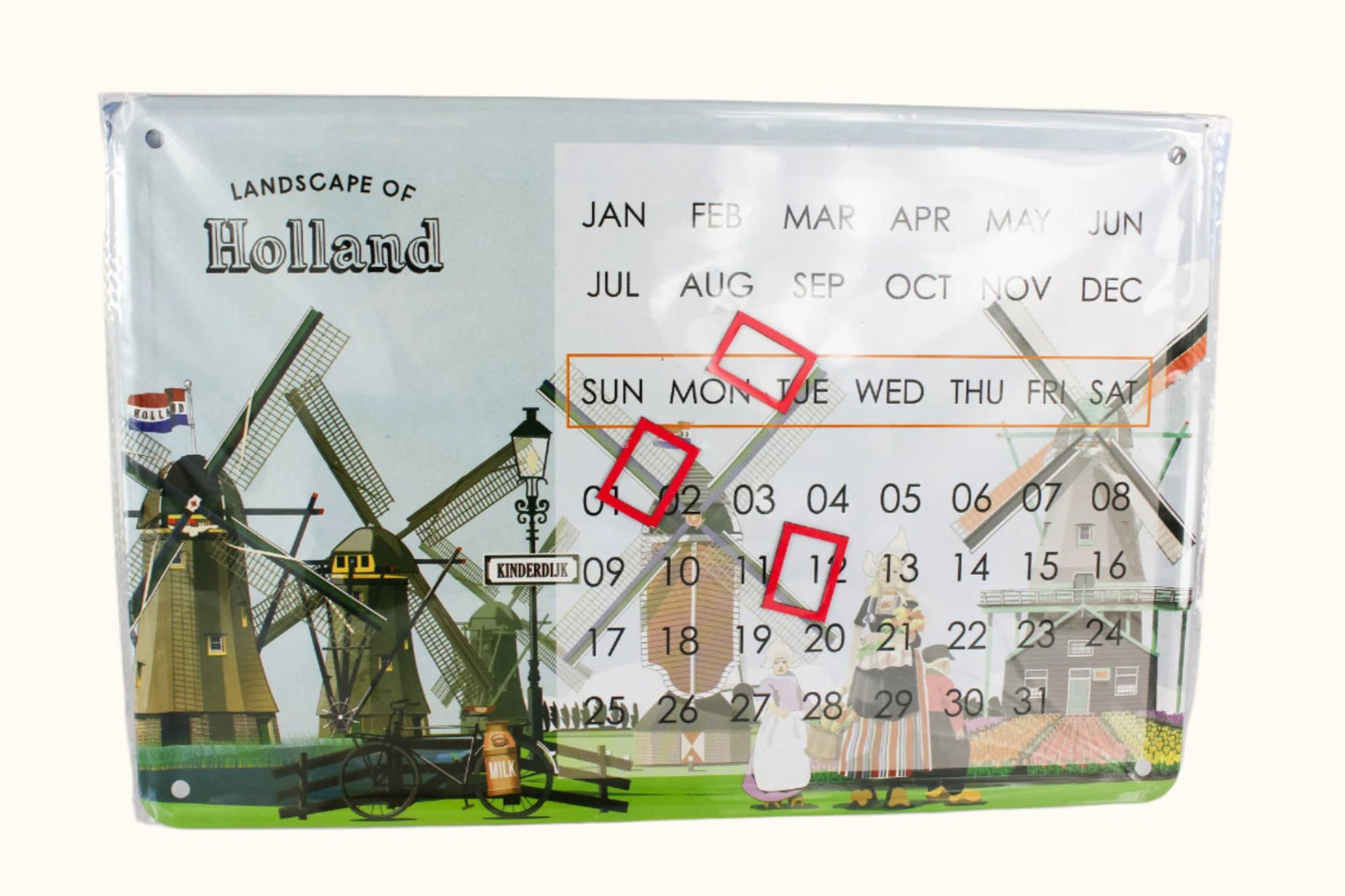 Calendar Tin Landscape Of Holland