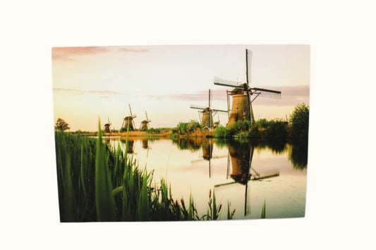 Postcard Amsterdam Holland Windmills