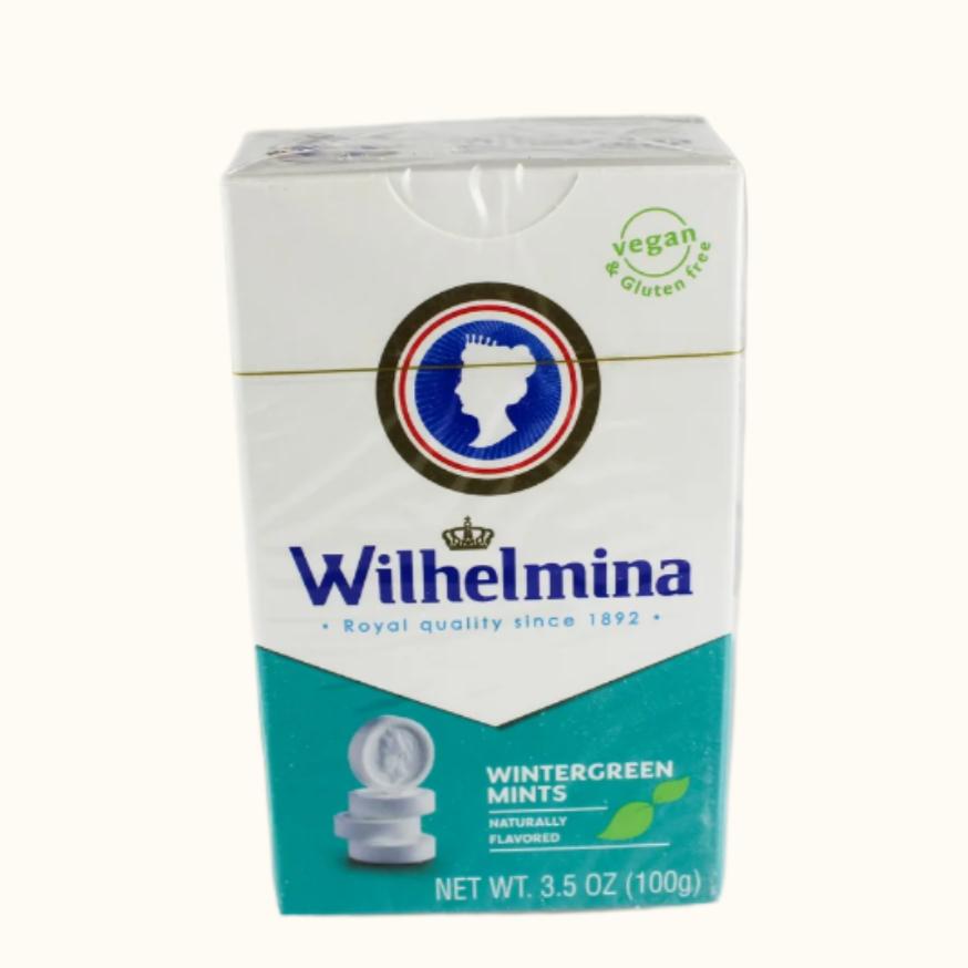 Wilhelmina Wintergreen Mints Box 100g