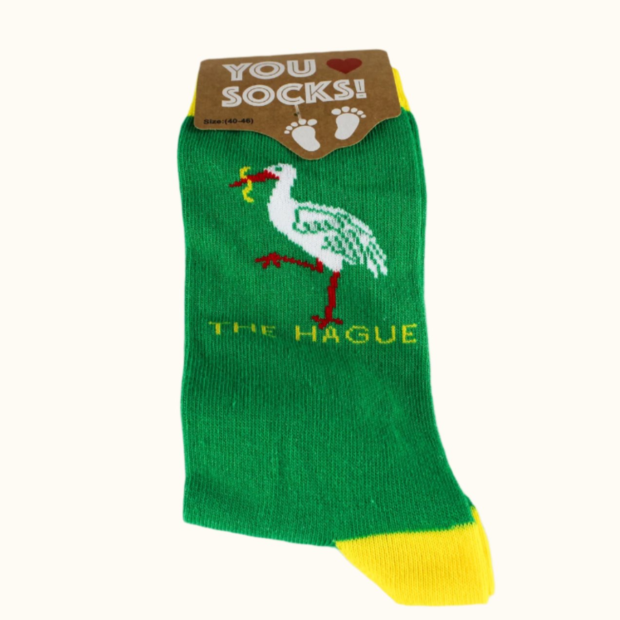 Sock Green Stork (35-41 EURO SIZE)