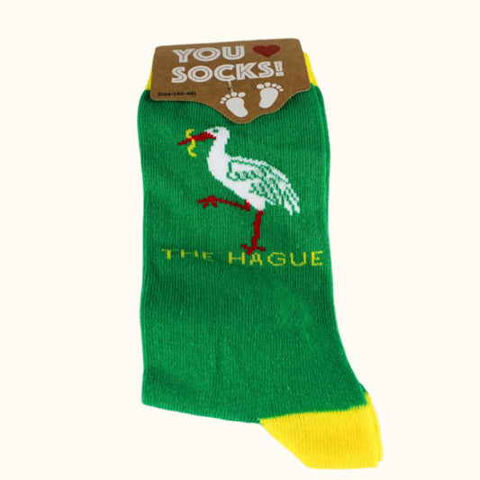 Sock Green Stork (35-41 EURO SIZE)