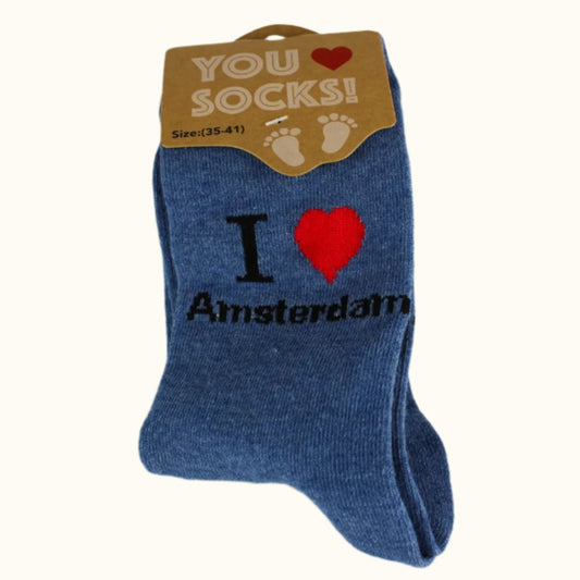 Sock I Love Amsterdam Jeans (35-41 EURO SIZE)