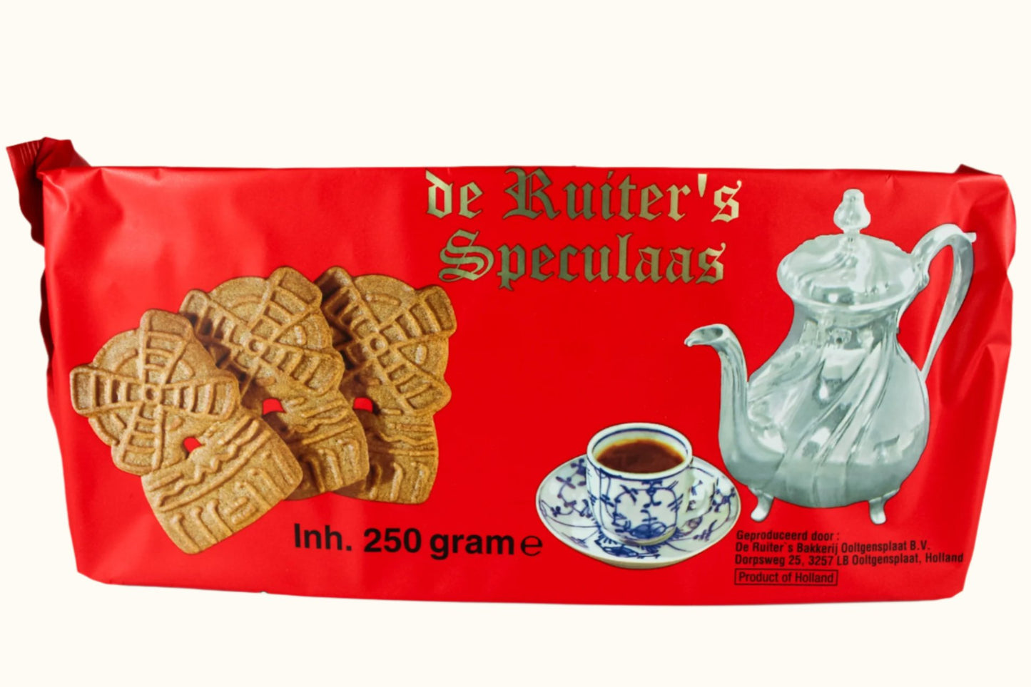 De Ruiter's Banket Speculaas Spiced Cookies Large 250g