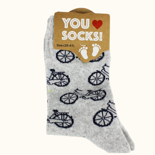 Sock Bicycles Grey (40-46 EURO SIZE)