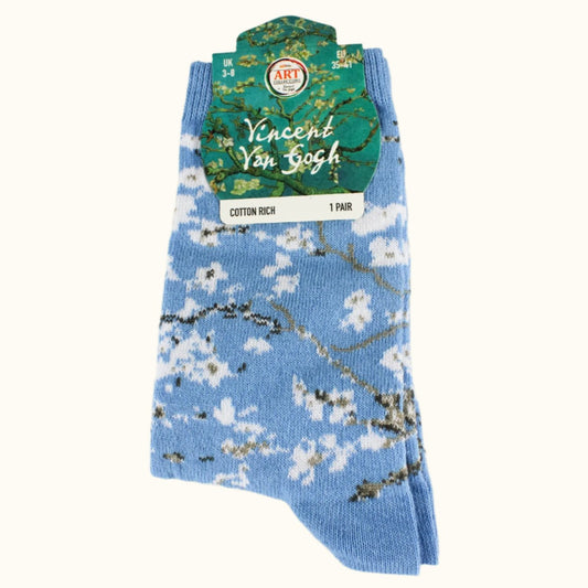 Sock Van Gogh Almond Blossom Blue (35-41 EURO SIZE)