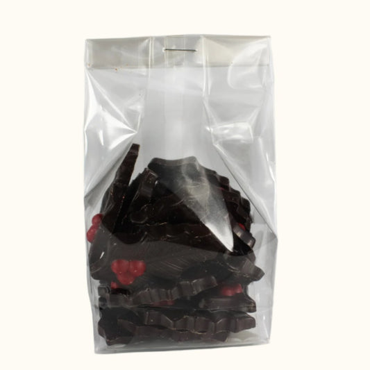 Dark Chocolate Holly Leaf 125g