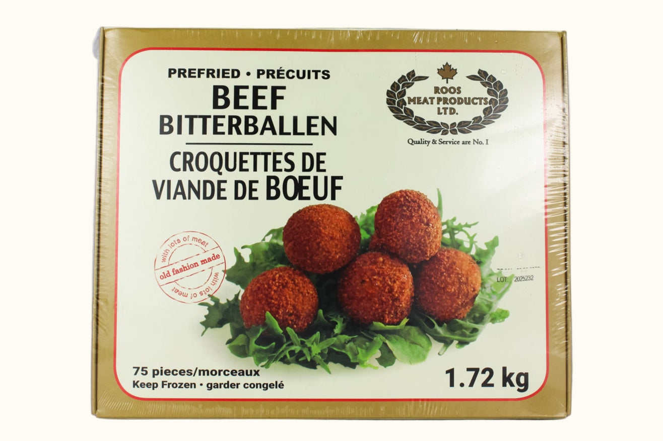 Roos Vleeswaren VOORGEBAKKEN Bitterballen Doos Van 75 (NIEUW)