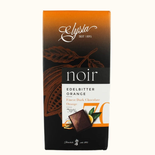 Elysia Dark Chocolate 70% Orange 100g