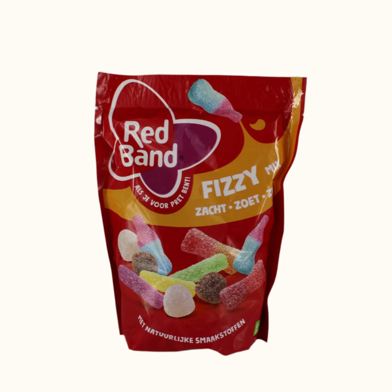 Red Band Snoepmix Soft and Sweet Fizzy 215g