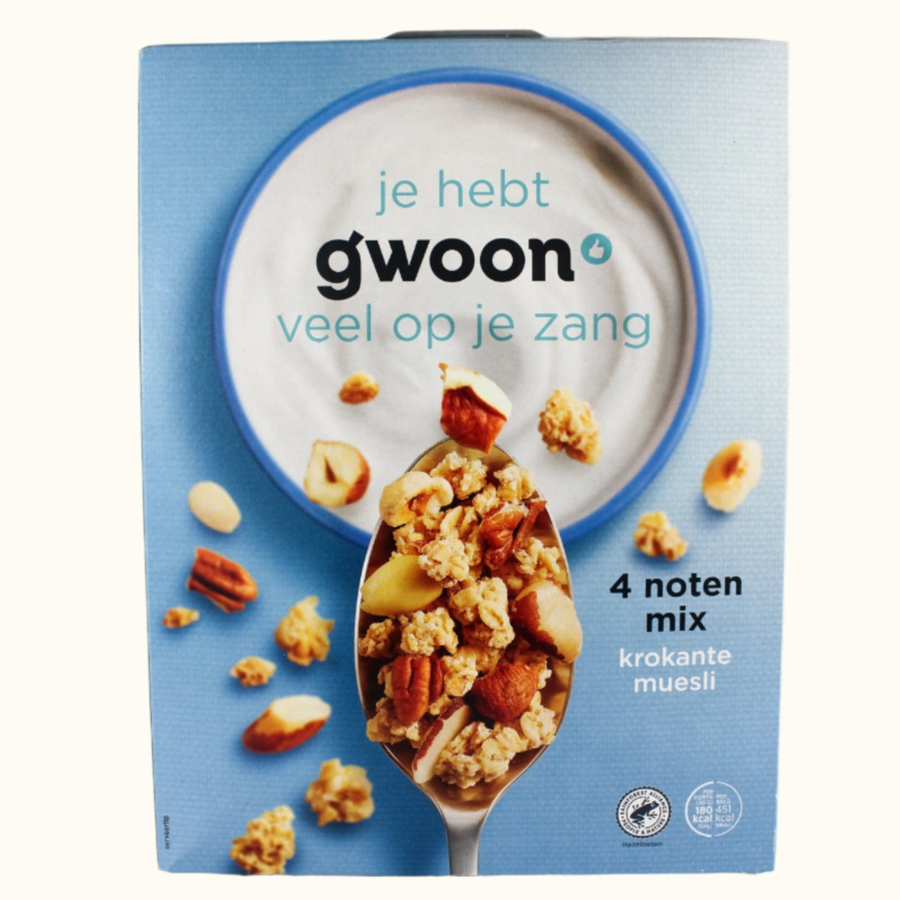 Gwoon Crispy Muesli 4 Nuts 650g