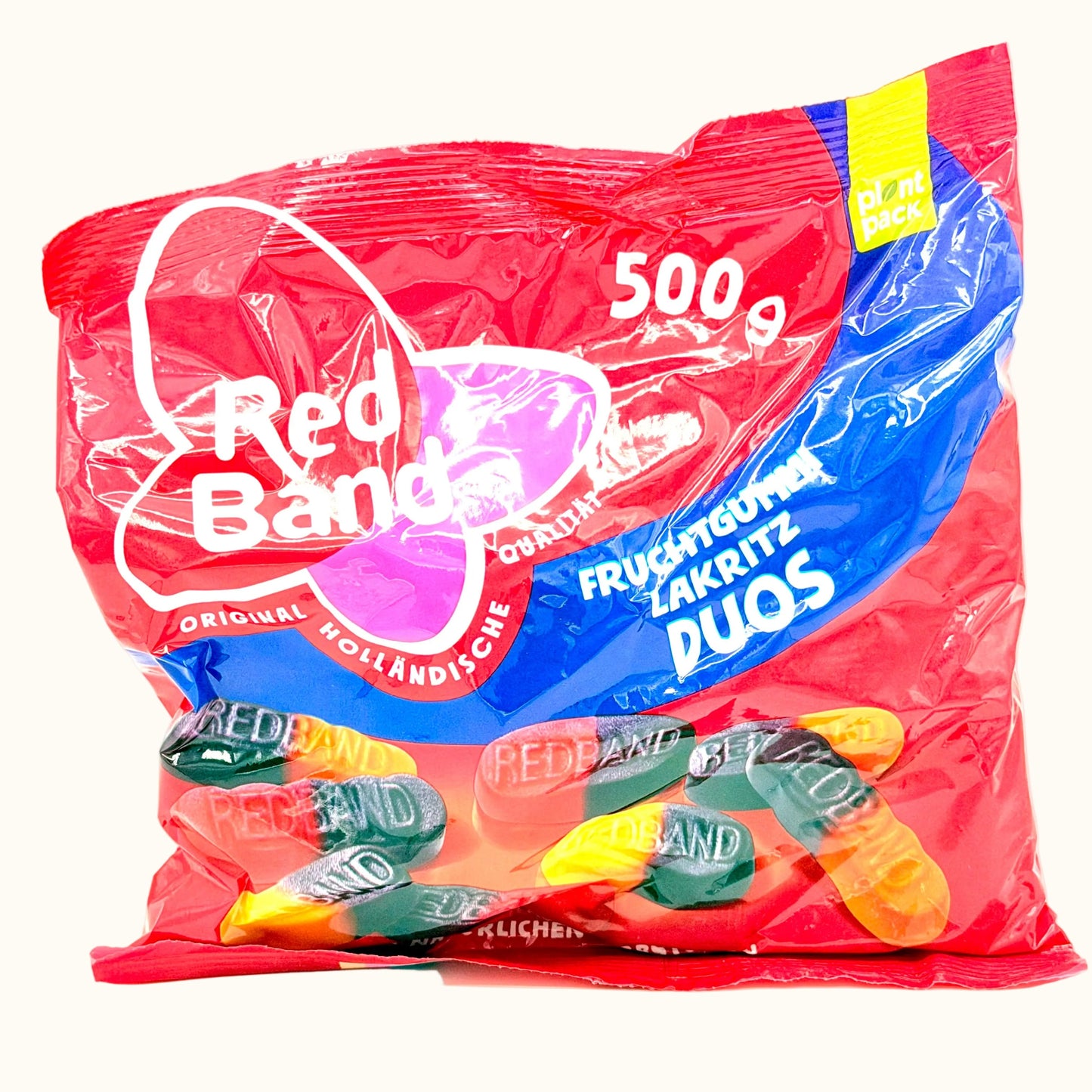 Red Band Fruit Liquorice Duos 500g