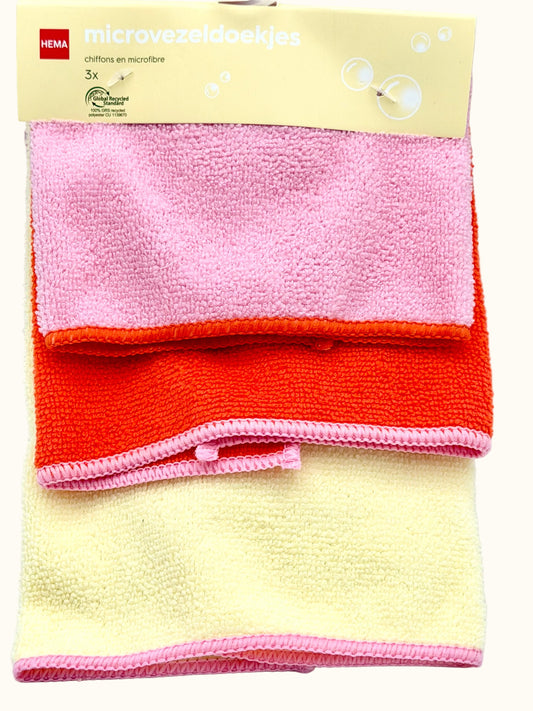 Hema Microfibre Cloth 3pc
