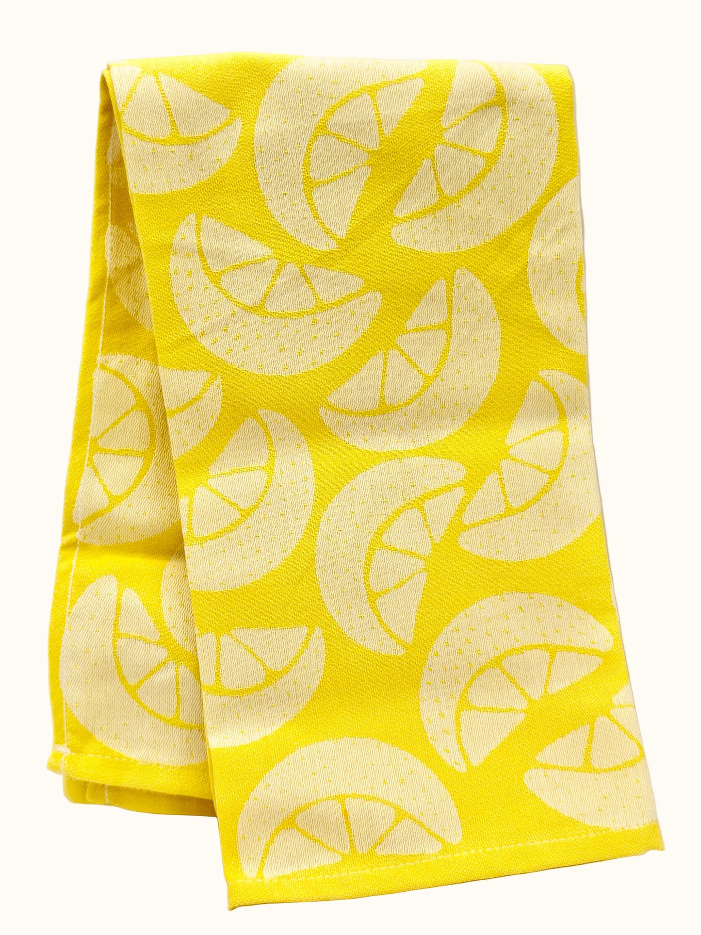 Hema Yellow Lemon Tea Towel 65x65cm